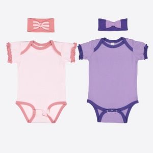 New Rabbit Skins Bodysuits & Matching Headbands